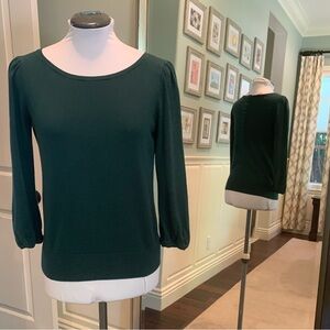 LOFT Deep Green Knit Top
